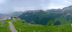 Archiv Foto Webcam Ebenalp: Panoramablick Bergstation 11:00