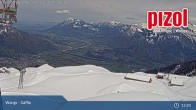 Archived image Webcam mountain station "Gaffia", ski resort Pizol 12:00
