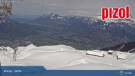 Archived image Webcam mountain station "Gaffia", ski resort Pizol 14:00