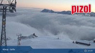 Archived image Webcam mountain station "Gaffia", ski resort Pizol 06:00