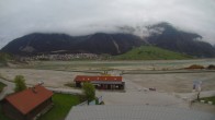 Archiv Foto Webcam Schöneben: Talstation der Bergbahn mit Blick auf Reschensee und Dorf Reschen 06:00