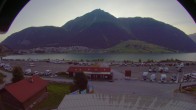 Archived image Webcam Schoeneben: Base station at lake Reschensee 05:00