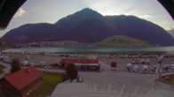 Archived image Webcam Schoeneben: Base station at lake Reschensee 06:00