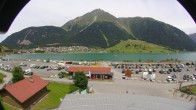 Archived image Webcam Schoeneben: Base station at lake Reschensee 13:00
