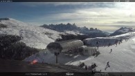 Archived image Webcam Fassatal - Moena - mountainstation of the gondola "Valbona le Cune" 11:00