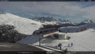 Archived image Webcam Fassatal - Moena - mountainstation of the gondola "Valbona le Cune" 13:00