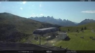 Archiv Foto Webcam Fassatal - Moena - Ankunft der Gondelbahn "Valbona le Cune" 09:00