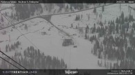 Archived image Webcam Fassatal - San Pelegrino - panorama view of the ski-piste and liftmachinery of the "San Pellegrino Pass" 19:00