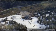 Archived image Webcam Fassatal - San Pelegrino - panorama view of the ski-piste and liftmachinery of the "San Pellegrino Pass" 06:00