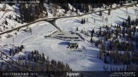 Archived image Webcam Fassatal - San Pelegrino - panorama view of the ski-piste and liftmachinery of the "San Pellegrino Pass" 10:00