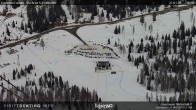 Archived image Webcam Fassatal - San Pelegrino - panorama view of the ski-piste and liftmachinery of the "San Pellegrino Pass" 14:00