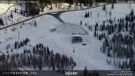 Archived image Webcam Fassatal - San Pelegrino - panorama view of the ski-piste and liftmachinery of the "San Pellegrino Pass" 07:00