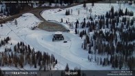 Archived image Webcam Fassatal - San Pelegrino - panorama view of the ski-piste and liftmachinery of the "San Pellegrino Pass" 05:00