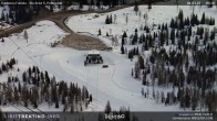 Archived image Webcam Fassatal - San Pelegrino - panorama view of the ski-piste and liftmachinery of the "San Pellegrino Pass" 06:00