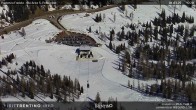 Archived image Webcam Fassatal - San Pelegrino - panorama view of the ski-piste and liftmachinery of the "San Pellegrino Pass" 11:00