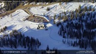 Archived image Webcam Fassatal - San Pelegrino - panorama view of the ski-piste and liftmachinery of the "San Pellegrino Pass" 15:00