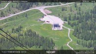 Archived image Webcam Fassatal - San Pelegrino - panorama view of the ski-piste and liftmachinery of the "San Pellegrino Pass" 13:00