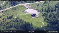 Archived image Webcam Fassatal - San Pelegrino - panorama view of the ski-piste and liftmachinery of the "San Pellegrino Pass" 09:00