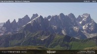 Archiv Foto Webcam Fassatal - San Pelegrino - Ankunft des Sesselliftes "Cavia-Col Margherita" 09:00