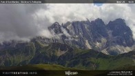 Archiv Foto Webcam Fassatal - San Pelegrino - Ankunft des Sesselliftes "Cavia-Col Margherita" 13:00