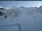 Archived image Webcam Panoramic view Presena Glacier 13:00