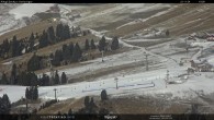 Archiv Foto Webcam Latemar: Skihütten Zischg und Ganischger 09:00