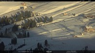 Archiv Foto Webcam Latemar: Skihütten Zischg und Ganischger 07:00