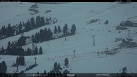 Archiv Foto Webcam Latemar: Skihütten Zischg und Ganischger 07:00