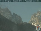 Archiv Foto Webcam Dolomiten von Forni di Sopra 06:00