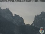 Archiv Foto Webcam Dolomiten von Forni di Sopra 10:00