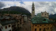 Archived image Webcam Cortina d&#39;Ampezzo: Pedestrian zone 13:00