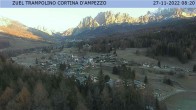 Archiv Foto Webcam Cortina d&#39;Ampezzo: Skisprungschanze 02:00
