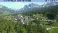 Archived image Webcam Cortina d&#39;Ampezzo: View from ski jump area 04:00