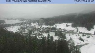 Archived image Webcam Cortina d&#39;Ampezzo: View from ski jump area 11:00