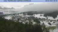 Archived image Webcam Cortina d&#39;Ampezzo: View from ski jump area 07:00