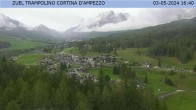 Archived image Webcam Cortina d&#39;Ampezzo: View from ski jump area 17:00