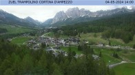 Archiv Foto Webcam Cortina d&#39;Ampezzo: Skisprungschanze 13:00