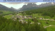 Archived image Webcam Cortina d&#39;Ampezzo: View from ski jump area 15:00