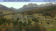 Archiv Foto Webcam Cortina d&#39;Ampezzo: Skisprungschanze 13:00