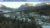 Archived image Webcam Cortina d&#39;Ampezzo: View from ski jump area 07:00