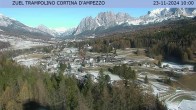 Archived image Webcam Cortina d&#39;Ampezzo: View from ski jump area 09:00