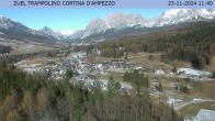 Archived image Webcam Cortina d&#39;Ampezzo: View from ski jump area 11:00