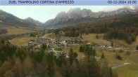 Archived image Webcam Cortina d&#39;Ampezzo: View from ski jump area 09:00