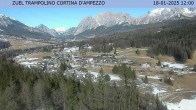 Archived image Webcam Cortina d&#39;Ampezzo: View from ski jump area 11:00