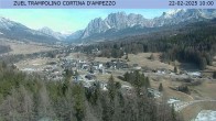 Archived image Webcam Cortina d&#39;Ampezzo: View from ski jump area 09:00