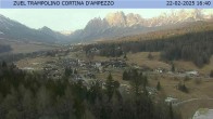 Archived image Webcam Cortina d&#39;Ampezzo: View from ski jump area 17:00