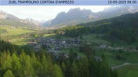 Archived image Webcam Cortina d&#39;Ampezzo: View from ski jump area 02:00