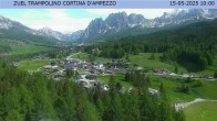 Archived image Webcam Cortina d&#39;Ampezzo: View from ski jump area 04:00