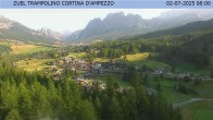 Archived image Webcam Cortina d&#39;Ampezzo: View from ski jump area 07:00