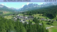 Archived image Webcam Cortina d&#39;Ampezzo: View from ski jump area 09:00